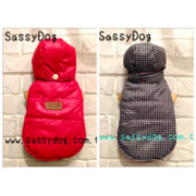 ★ 金扣外套 ★帽可拆  雙面穿外套 扣子有小瑕疵 > 大型犬 > SassyDog 日韓寵物精品服飾